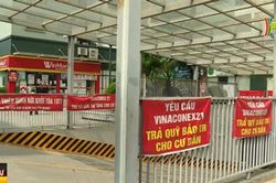 Chung cư tái định cư xuống cấp