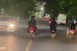 Xử lý nhóm thanh thiếu niên điều khiển mô tô lạng lách, đánh võng trên đường phố