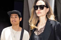 Chàng trai gốc Việt Pax Thiên 'hộ tống' mẹ nuôi Angelina Jolie ở New York