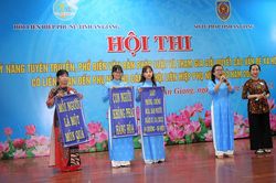An Giang: Thi kỹ năng tuyên truyền, phổ biến văn bản pháp luật và tham gia giải quyết các vấn đề xã hội liên quan đến phụ nữ