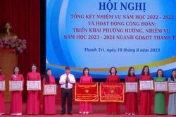 Huyện Thanh Trì tổng kết nhiệm vụ năm học 2022 – 2023