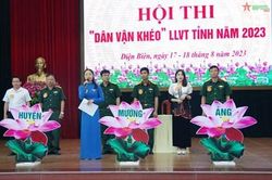 Bộ CHQS tỉnh Điện Biên tổ chức Hội thi 'Dân vận khéo' năm 2023