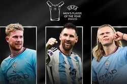 Messi bất ngờ lọt vào tốp 3 đề cử Cầu thủ xuất sắc nhất 2023 của UEFA