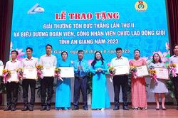 An Giang trao Giải thưởng Tôn Đức Thắng lần II và biểu dương công nhân, viên chức, lao động giỏi năm 2023