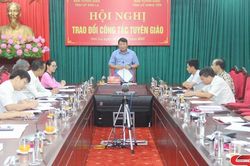 Trao đổi kinh nghiệm công tác tuyên giáo giữa hai tỉnh Sơn La và Hưng Yên