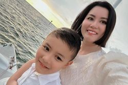 Con trai Đan Trường ra dáng trụ cột, làm trợ lý cho mẹ cực chuyên nghiệp