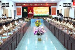 Chủ tịch nước Võ Văn Thưởng thăm, làm việc tại Công an tỉnh An Giang