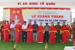 Khánh thành trụ sở Công an xã Cẩm Thanh
