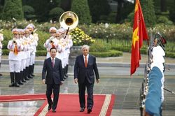 Chủ tịch nước Võ Văn Thưởng chủ trì Lễ đón chính thức Tổng thống Cộng hòa Kazakhstan