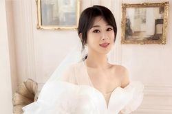 Dương Tử gây sốt khi diện váy cưới
