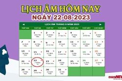 Lịch âm 22/8 – Âm lịch hôm nay 22/8 chính xác nhất - lịch vạn niên 22/8/2023
