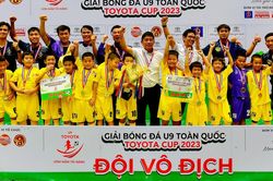 CLB Hà Nội vô địch giải bóng đá U9 toàn quốc Toyota Cup 2023