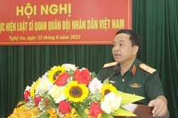 Tổng công ty Hợp tác Kinh tế Quân khu 4: Tổng kết thực hiện Luật Sĩ quan Quân đội nhân dân Việt Nam