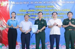 Phụ nữ Nghệ An tổ chức các hoạt động 'Đồng hành cùng phụ nữ biên cương' tại Con Cuông và Tương Dương