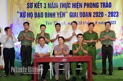Sơ kết 3 năm thực hiện phong trào 'Xứ họ đạo bình yên' tại xã Yên Thành