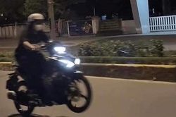 Nữ sinh điều khiển xe mô tô 'làm xiếc' trên đường phố trong đêm