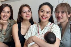 Hội bạn thân đình đám tới chúc mừng Minh Hằng 'vượt cạn' thành công