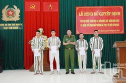 Công bố Quyết định tha tù và giảm thời hạn chấp hành án phạt tù