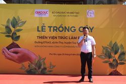 Báo Giáo dục & Thời đại tổ chức trồng cây tại Thiền Viện Trúc Lâm Phú Yên