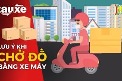 Những lưu ý khi chở đồ bằng xe máy