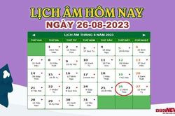 Lịch âm 26/8 – Âm lịch hôm nay 26/8 chính xác nhất - lịch vạn niên 26/8/2023