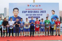 16 đội tranh tài tại Giải bóng đá Thanh niên công nhân Cup Red Bull 2023 cụm Đông Nam Bộ