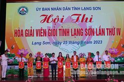 Đội thi thành phố Lạng Sơn giành giải nhất Hội thi Hòa giải viên giỏi tỉnh lần thứ IV