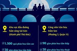 TP.HCM: Bắn pháo hoa mừng 78 năm Cách mạng tháng Tám và Quốc khánh