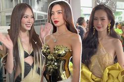 Cam thường thảm đỏ Miss Grand VN: Thùy Tiên tựa nữ thần, Mai Phương đầy cá tính