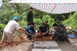 Bát Xát: An táng hài cốt liệt sỹ chưa xác định rõ danh tính