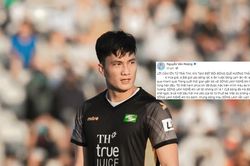 Sau Xuân Mạnh, một tuyển thủ quốc gia Việt Nam khác viết tâm thư xúc động chia tay SLNA