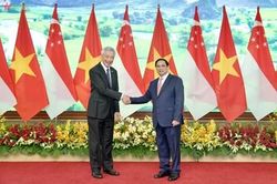 Thủ tướng Phạm Minh Chính hội đàm với Thủ tướng Singapore Lý Hiển Long