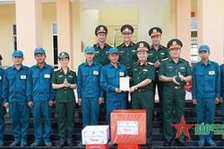 Kiểm tra các đơn vị trên tuyến biên giới tỉnh Long An
