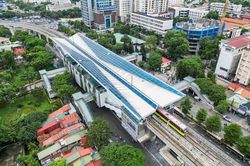 Cận cảnh nhà ga dự án đường sắt đô thị Nhổn - Ga Hà Nội hoàn thành 99,54%