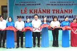 Khánh thành mô hình sân chơi rèn luyện thể chất tại các trường tiểu học