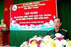 BĐBP Bình Thuận tập huấn bồi dưỡng kiến thức Dân tộc năm 2023