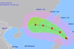 Bão Sao La sắp vào Biển Đông, cường độ rất mạnh