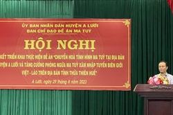 Phòng ngừa ma túy xâm nhập tuyến biên giới Việt - Lào