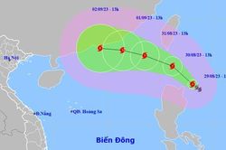 Xuất hiện bão Saola gần Biển Đông, biển động dữ dội