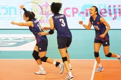 Bóng chuyền nữ Việt Nam lội ngược dòng kịch tính trước Hàn Quốc