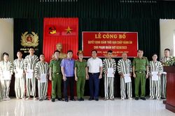 Nam Định: 16 phạm nhân được giảm án dịp 2/9