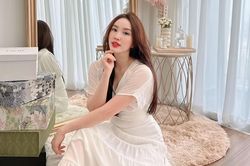 Bảo Thy sụt cân vì chăm con ốm, lộ rõ thân hình hiện tại