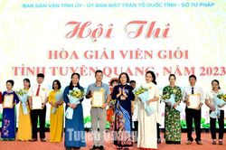 Thành phố Tuyên Quang giành giải Nhất tại Hội thi Hòa giải viên giỏi tỉnh Tuyên Quang năm 2023