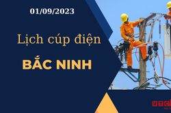 Lịch cúp điện hôm nay tại Bắc Ninh ngày 01/09/2023