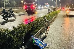 Đồng Nai: Ô tô lật ngửa trên quốc lộ, 2 người hoảng loạn bò ra ngoài