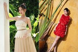 Thời trang sành điệu của bà bầu Lê Âu Ngân Anh