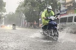Thời tiết hôm nay mưa dông trở lại