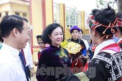 Thường trực Ban Bí thư, Trưởng ban Tổ chức Trung ương dự khai giảng tại Yên Bái