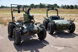 Hình ảnh Ukraine trình làng loạt robot tấn công mới