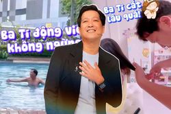 Trường Giang trong ngày lễ: Chăm vợ con chu đáo, trổ tài cắt tóc, dạy bơi lội